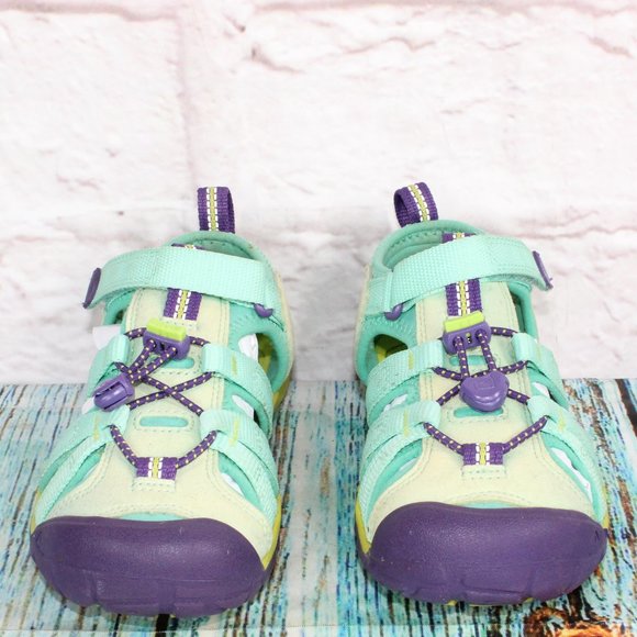 Keen Seacamp Multicolor Nylon Bungee Waterproof Outdoor Sports Sandals Size 1 - Picture 4 of 9